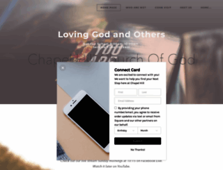chapelhillchurchofgod.com screenshot