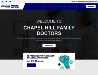 chapelhillfamilydoctors.com.au screenshot