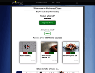 chapinsc.universalclass.com screenshot