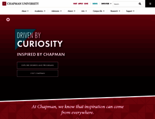chapman.edu screenshot