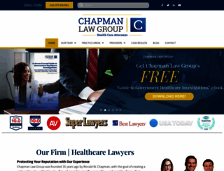 chapmanlawgroup.com screenshot
