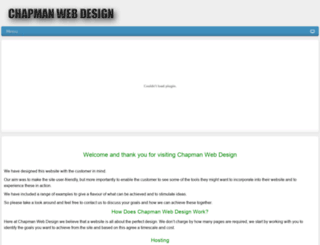 chapmanwebdesign.co.uk screenshot