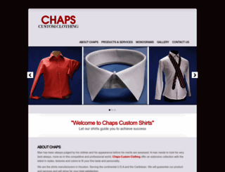 chapscustomclothing.com screenshot