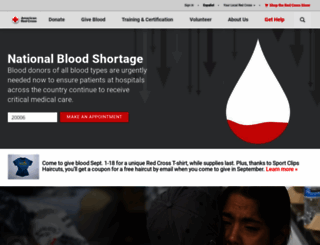 chapters.redcross.org screenshot