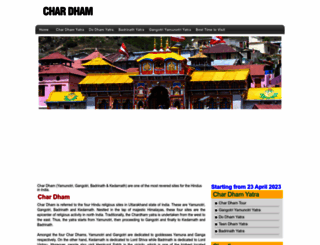 char-dham.com screenshot