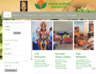 charakayurvedainstitute.com screenshot