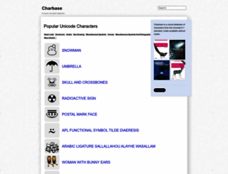 charbase.com screenshot