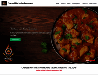 charcoalfireindianrestaurant.com.au screenshot