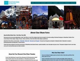 chardham.traveldealsfinder.com screenshot