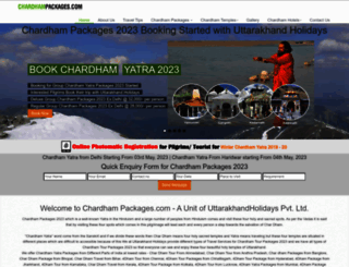 chardhampackages.com screenshot