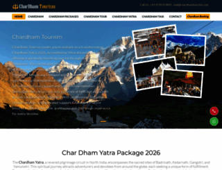 chardhamtourism.com screenshot