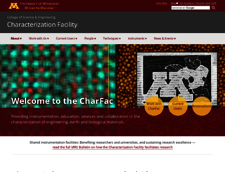 charfac.umn.edu screenshot