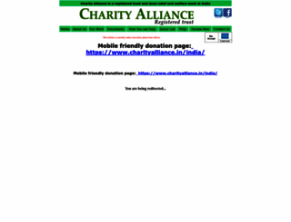 charityalliance.in screenshot