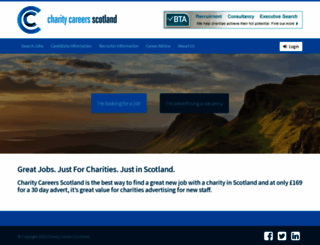 charitycareersscotland.co.uk screenshot