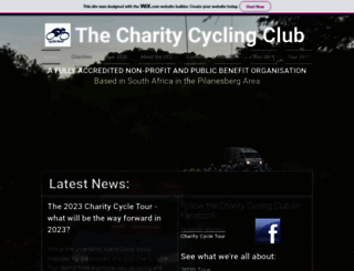 charitycycletour.co.za screenshot