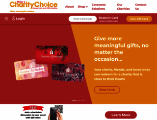 charitygiftcertificates.org screenshot