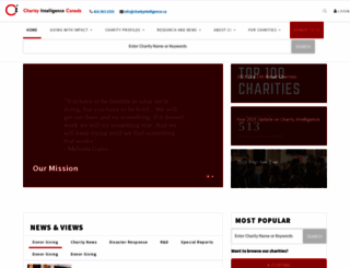 charityintelligence.ca screenshot