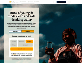 charitywater.org screenshot