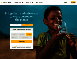 charitywater.org screenshot