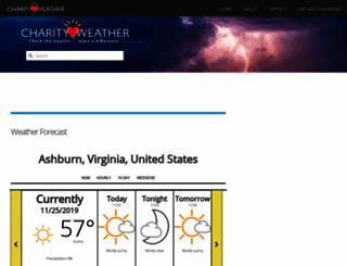 charityweather.com screenshot