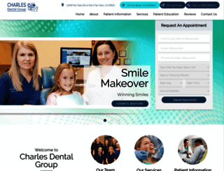 charlesdentalgroup.dentist screenshot