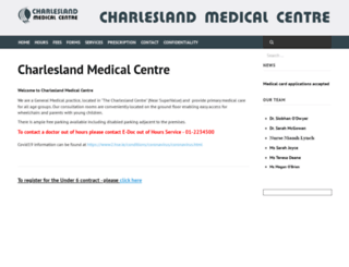 charleslandmedicalcentre.ie screenshot