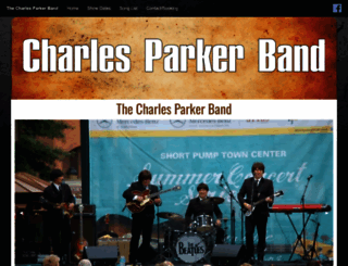 charlesparkerband.com screenshot
