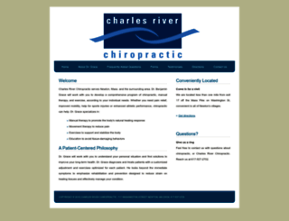 charlesriverchiropractic.com screenshot