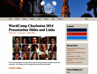 charleston.wordcamp.org screenshot