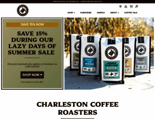 charlestoncoffeeroasters.com screenshot