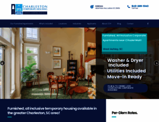 charlestoncorporatehousing.com screenshot