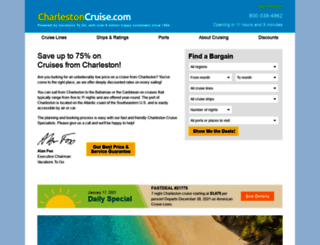 charlestoncruise.com screenshot