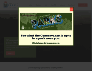 charlestonparksconservancy.org screenshot