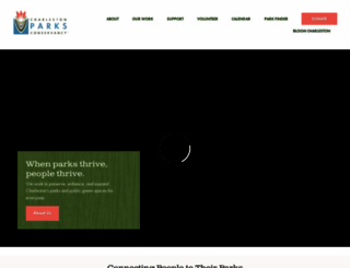 charlestonparksconservancy.org screenshot