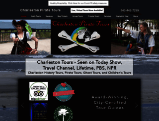 charlestonpiratetour.com screenshot