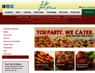 charlesvillage.ledopizza.com screenshot