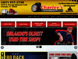 charleystiresandwheels.com screenshot