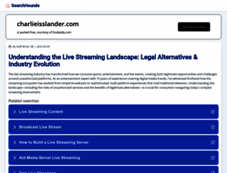 charlieisslander.com screenshot