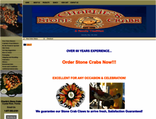 charliesstonecrabs.com screenshot