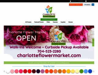 charlotteflowermarket.com screenshot