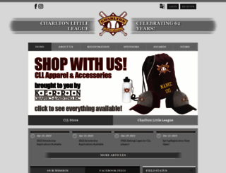 charltonlittleleague.com screenshot