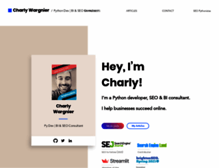 charlywargnier.com screenshot