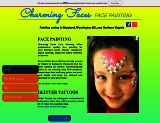 charmingfacesfacepainting.com screenshot