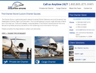 charters.thecharterstore.com screenshot