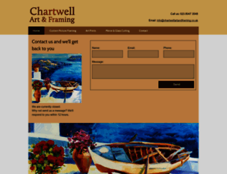 chartwellartandframing.co.uk screenshot