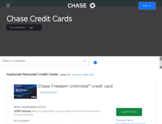 chasecreditcard.com screenshot