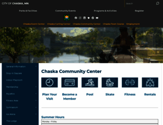 chaskacommunitycenter.com screenshot