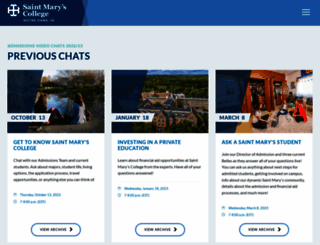 chat.saintmarys.edu screenshot