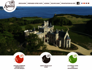 chateau-abbadia.fr screenshot
