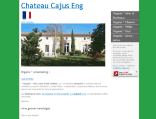chateau-cajus-eng.moonfruit.fr screenshot